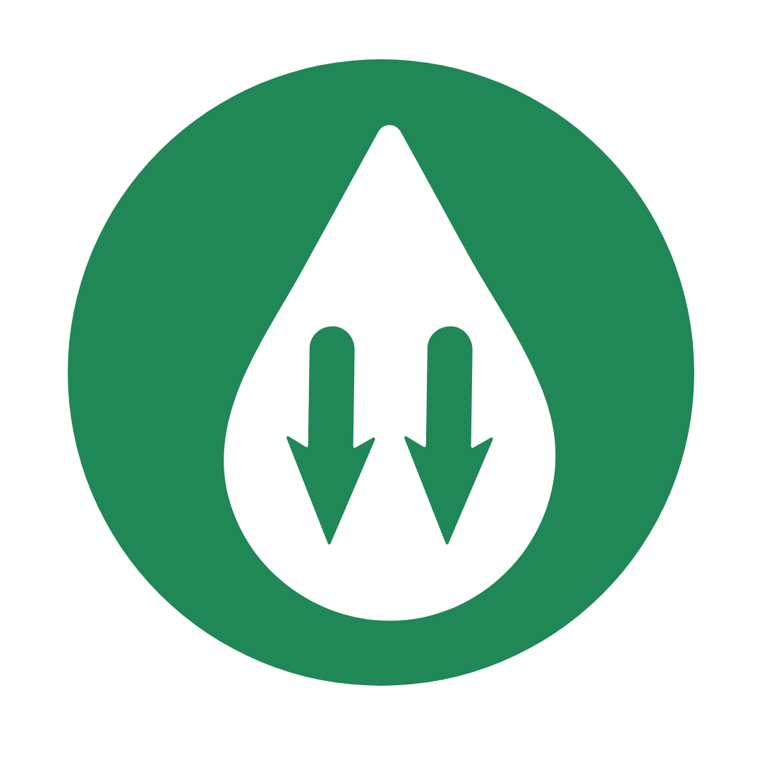 Lower Water Consumption