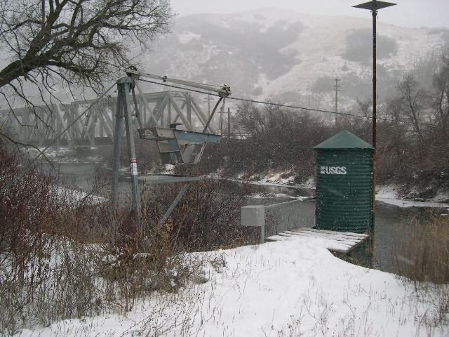 Image of river gauging station.